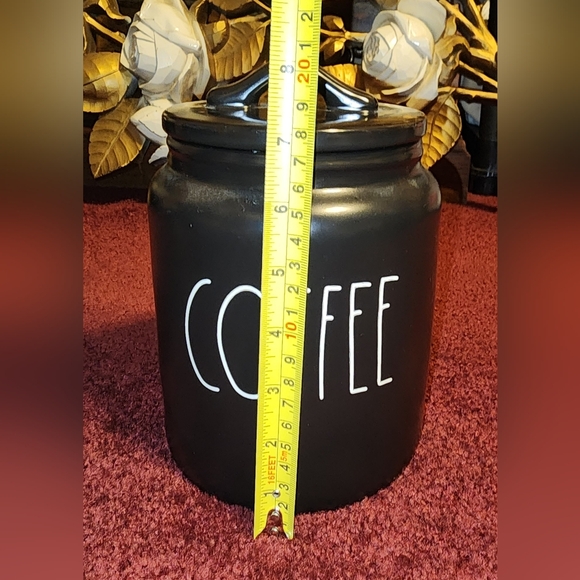 Rae Dunn Black Coffee Canister. - Picture 2 of 5